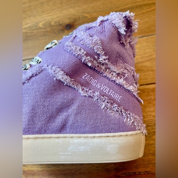Zadig & Voltaire | High Flash Canvas Purple | Sneaker | Women’s US 9 - Picture 6 of 8